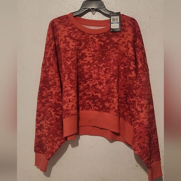 Women's Under Armour Camo Rival Fleece Crew Sweatshirt Calipso Size XL - Picture 3 of 13